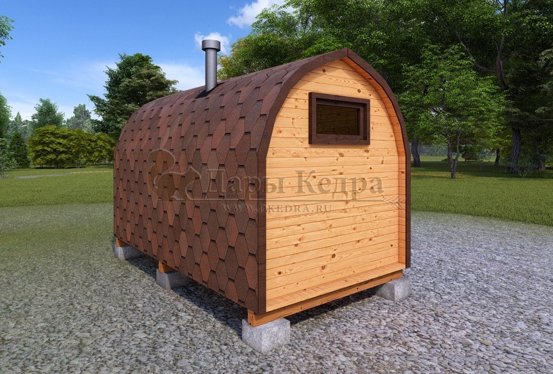 Баня «Викинг» из кедра 4х2,2 метра